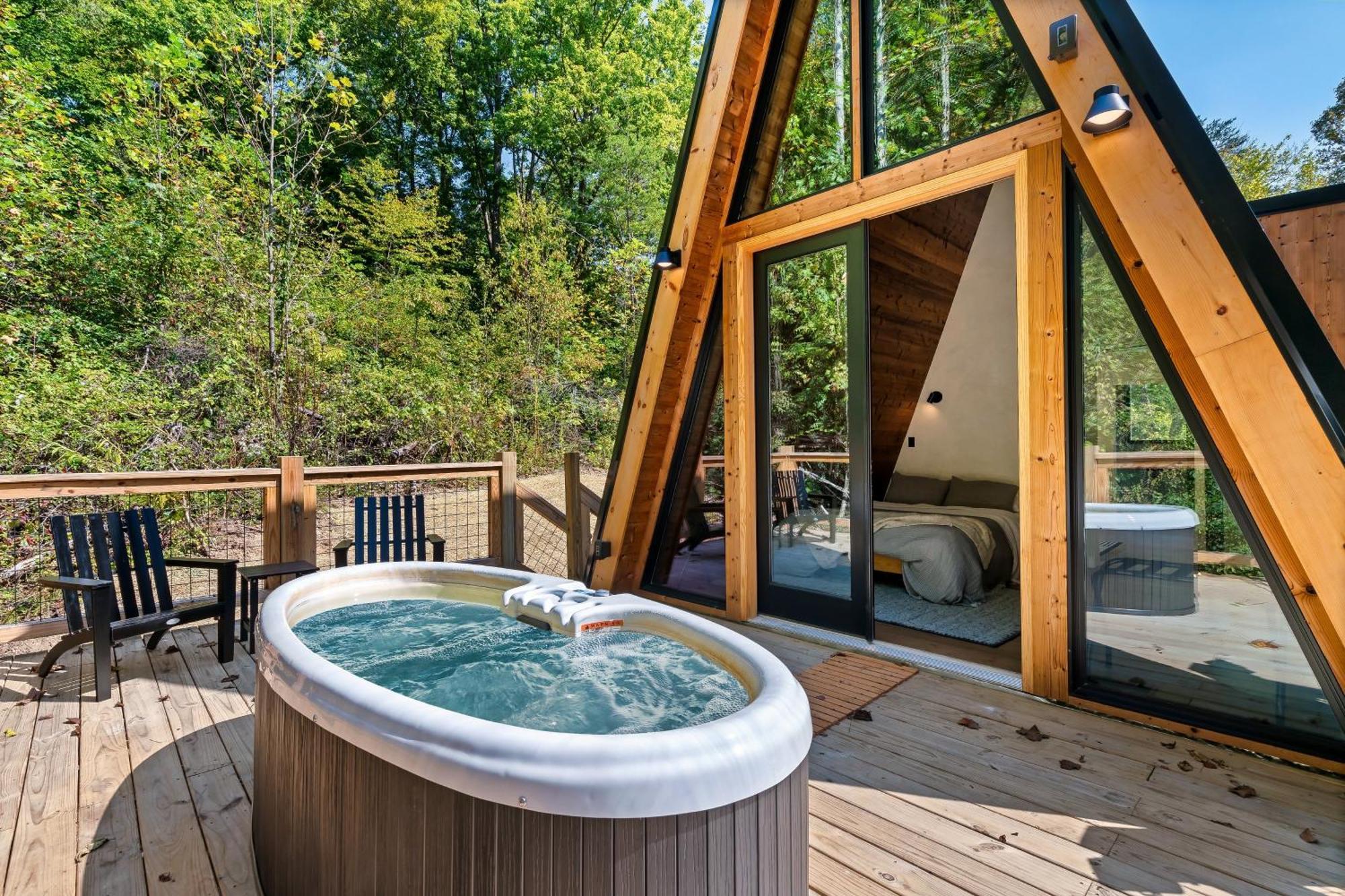 An Escape To The Forest, A Smoky Mountain A-Frame Cabin, Couple'S Romantic Get-Away! Villa Sevierville Exterior foto